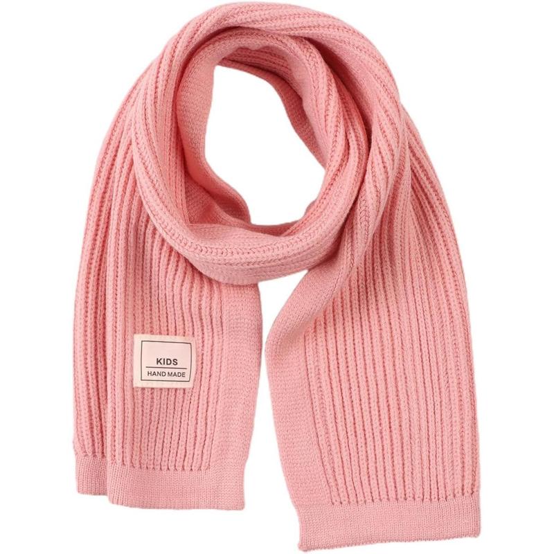 P-HDW05 Kids Scarf Soft Warm Knit Neck Warmer Winter Classic Scarf for Boys Girls