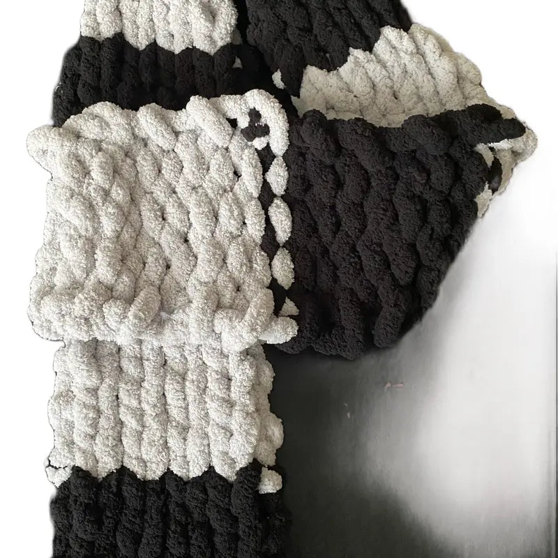 Unisex hand crochet chunky scarf