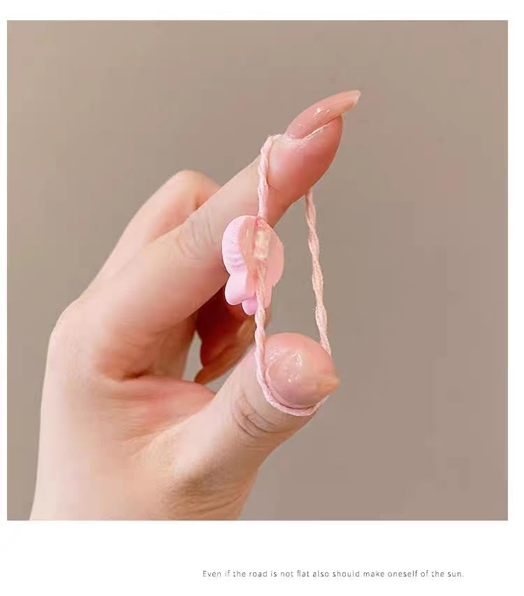 ALTALIVA 100Pcs Baby Hair Ties Cute Elastic Hairbands No Damage Multicolor Small Ponytail Holders for Baby Girls Toddlers Kids