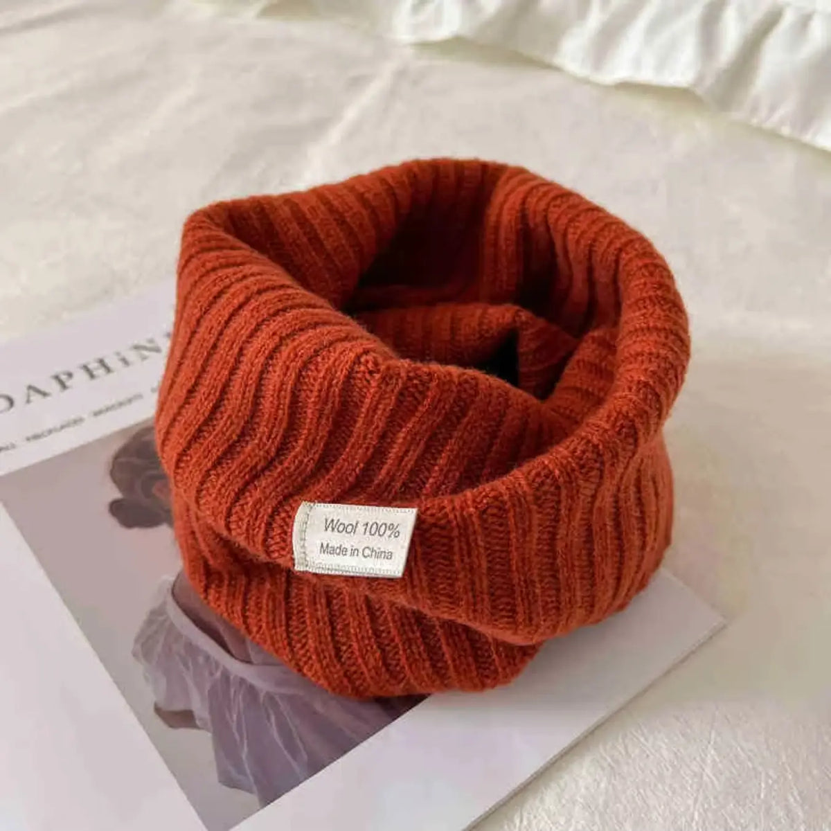 Autumn Winter Neck Warmer for Men and Women, Thickened Warm Knit Scarf, Fake Collar Design, Easy-To-Wear Headband Style
