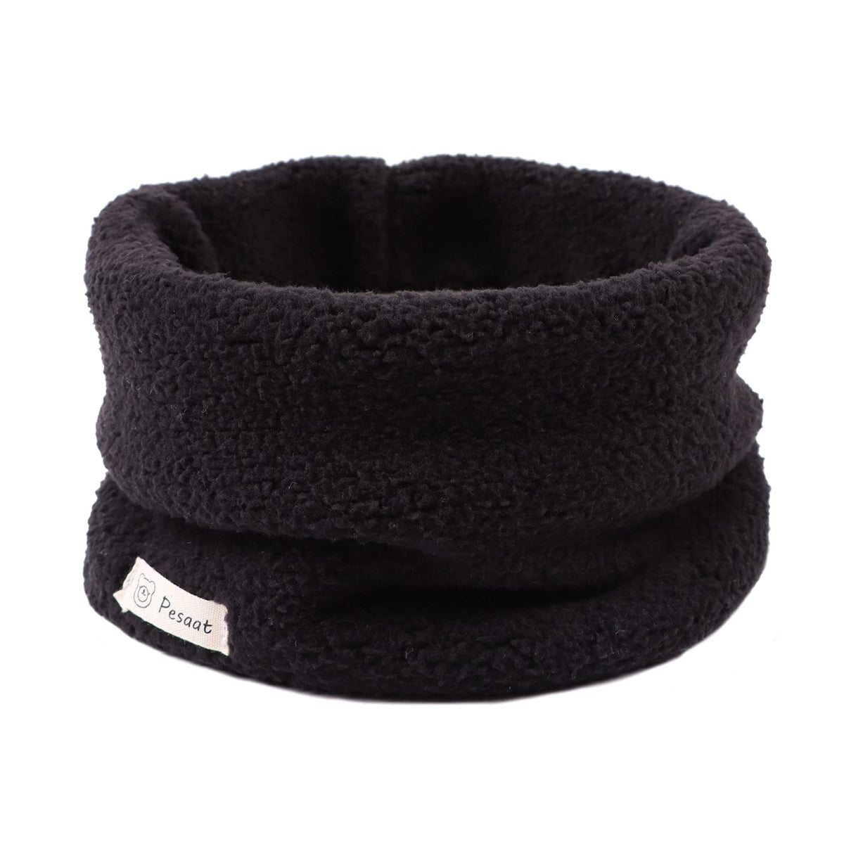 Zsedrut Fleece Warm Kids Scarf Thick Velvet Boys Girls Round Scarves Winter