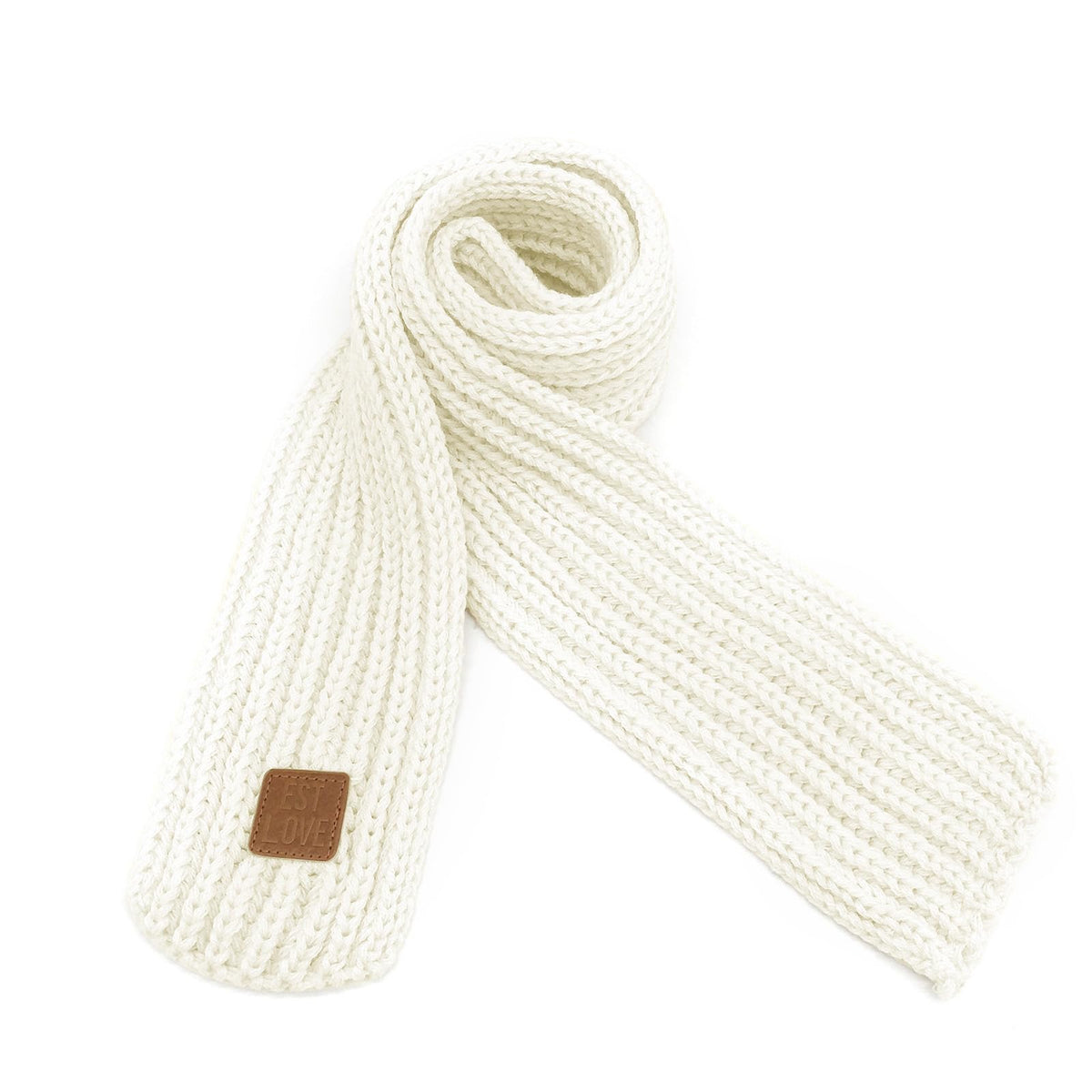BEARUN Kids Knit Scarf Winter Fashion Solid Color Toddler Baby Scarves Wrap Neck Warmer
