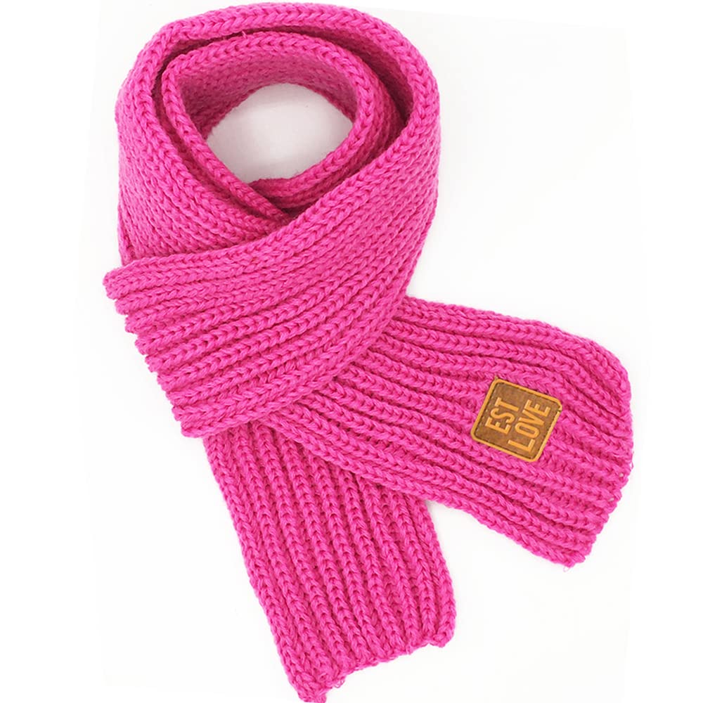 LuckyZ Toddlers Kids Scarf Boys Girls Winter Knitted Warm Scarves Neck Warmer