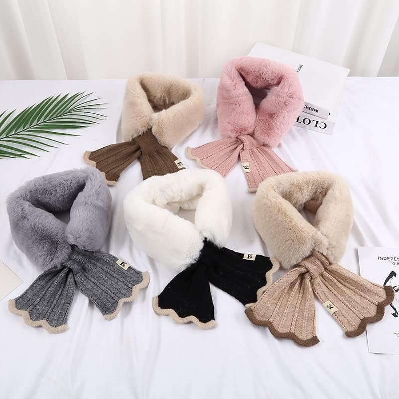 FGSS Winter-Fluffy-Plush-Scarf Mermaid-Cold-Weather-Neck-Warmer for Girls