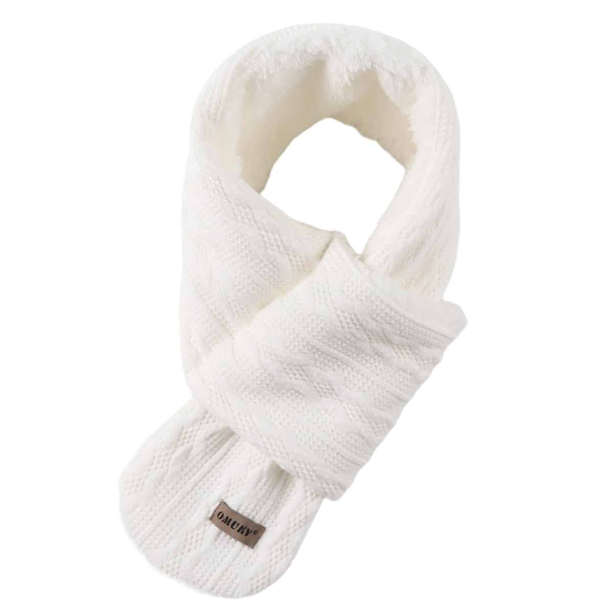 OMUKY Kids Scarf Fleece Warm Knitted Scarf Toddler Cold Weather Neck Warmer