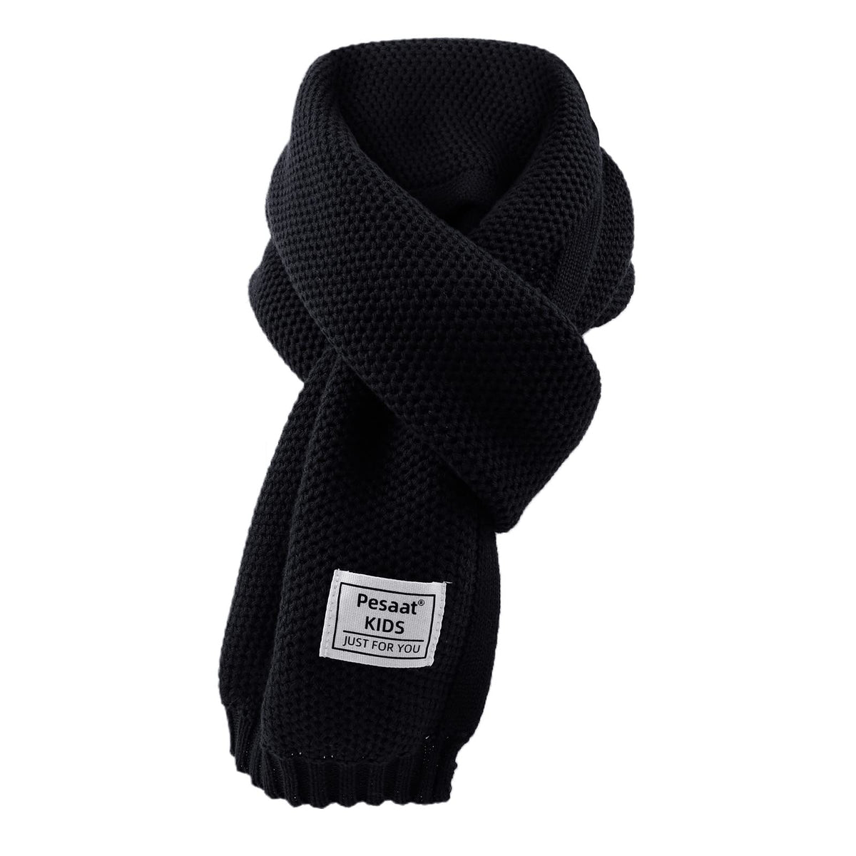 PESAAT Kids Winter Infinity Scarf Knit Cotton Toddler Boy Girls Scarves