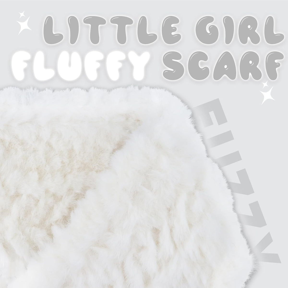 Warm Kids Scarf For Girls Winter Fuzzy Scarves Colorful Ski Windproof Neck Warmer