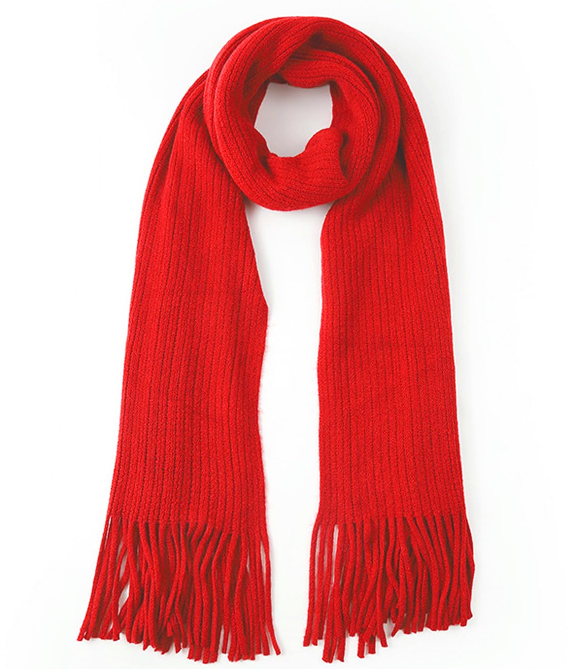 Kids Scarf for Girls Winter Warm Knit Toddler Baby Scarves Neck Warmer Tassel Scarf for Boys Girls