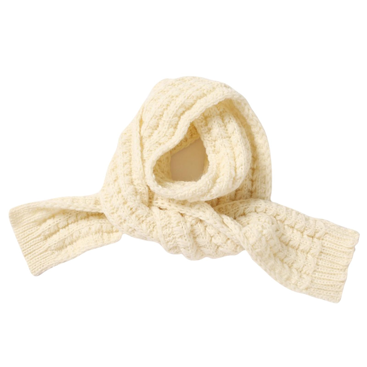 Kids Knitted Scarf Winter Fashion Solid Color Toddler Baby Warm Scarves Wrap Neck Warmer for Girls Boys