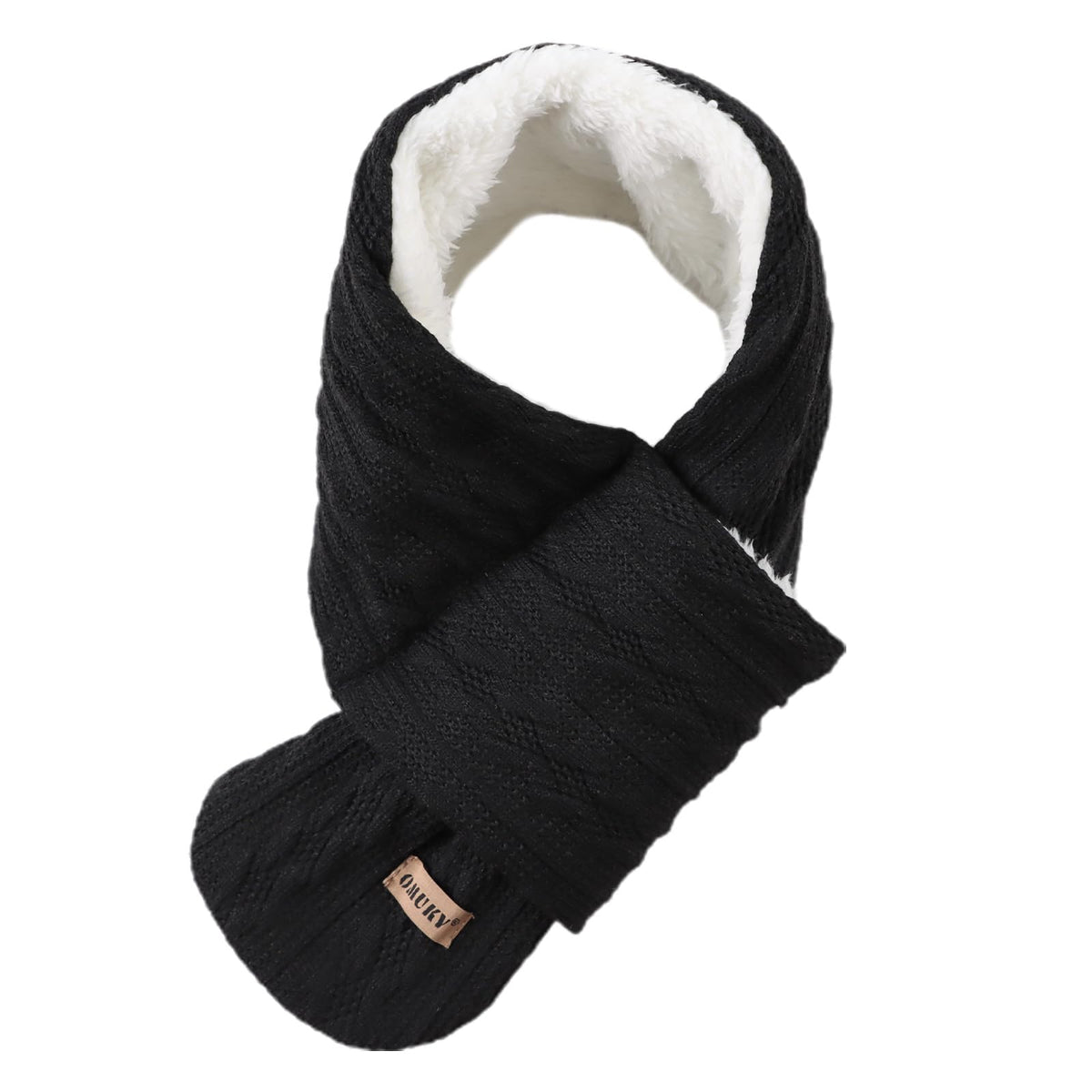 OMUKY Kids Scarf Fleece Warm Knitted Scarf Toddler Cold Weather Neck Warmer