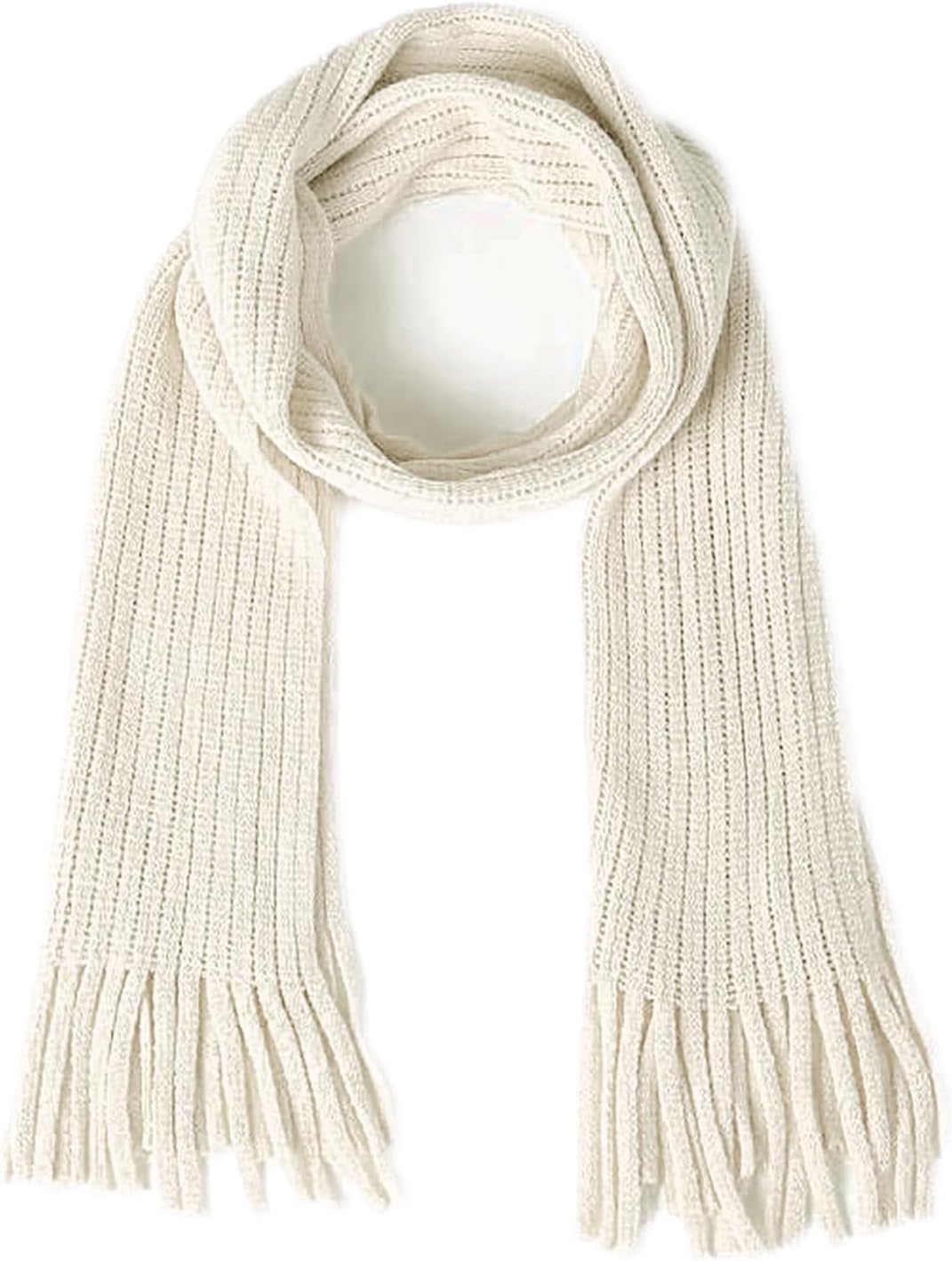 BEARUN Kids Knit Scarf Winter Fashion Solid Color Toddler Baby Scarves Neck Warmer Tassel Scarf for Boys Girls