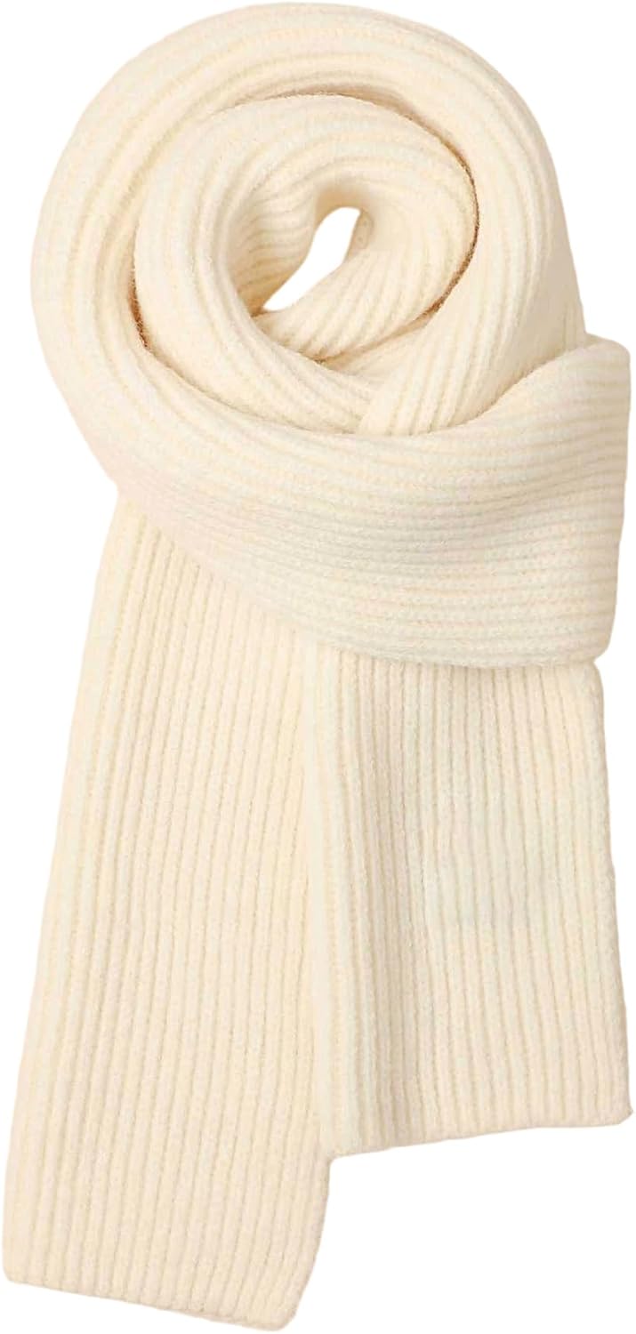 Eohak Girl Boy Winter Warm Knit Scarf Knit Neck Warmer Solid Color for Boys Girls Toddlers