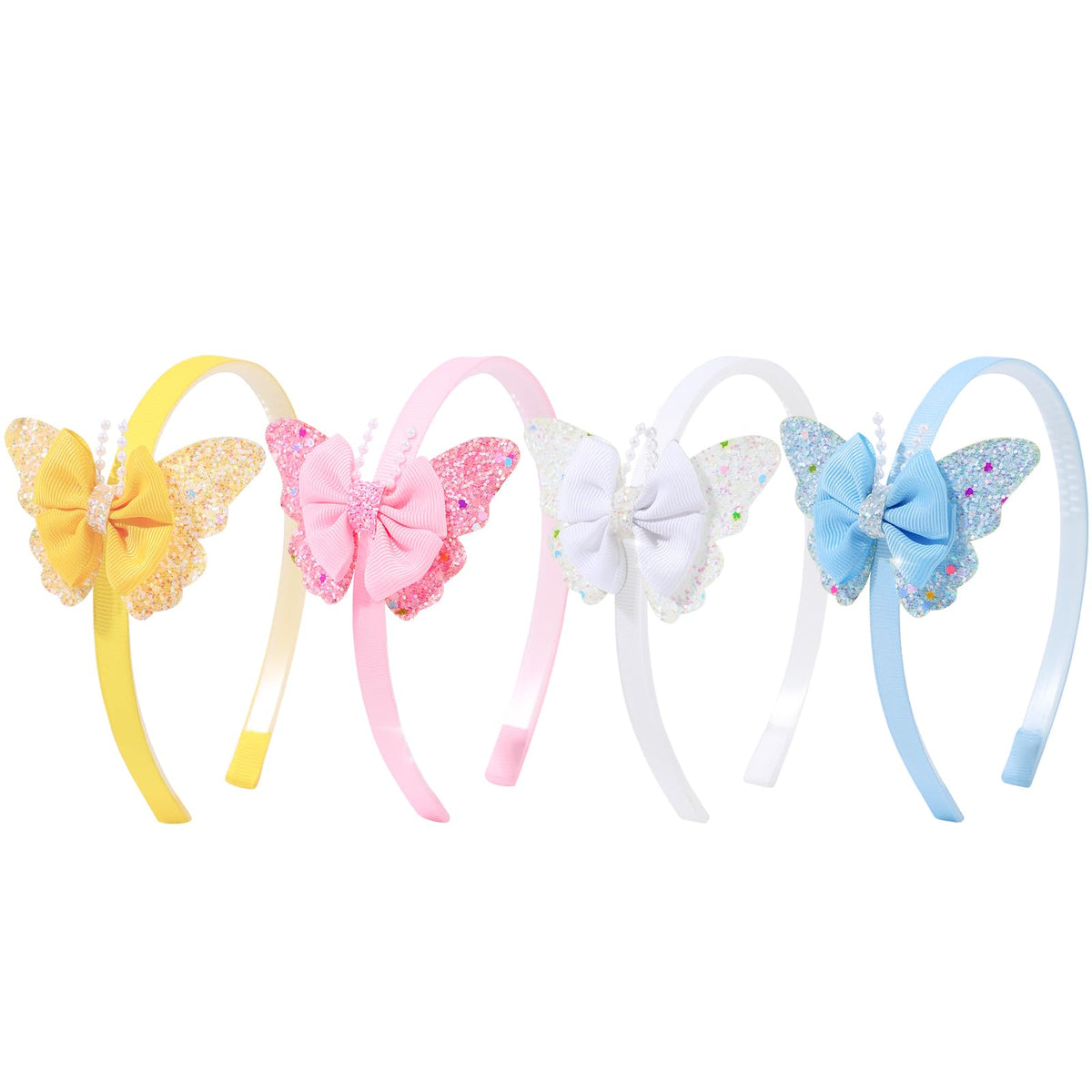 OAOLEER 4PCS Headband for Girls,Butterfly Headbands for Girls Toddlers Kids