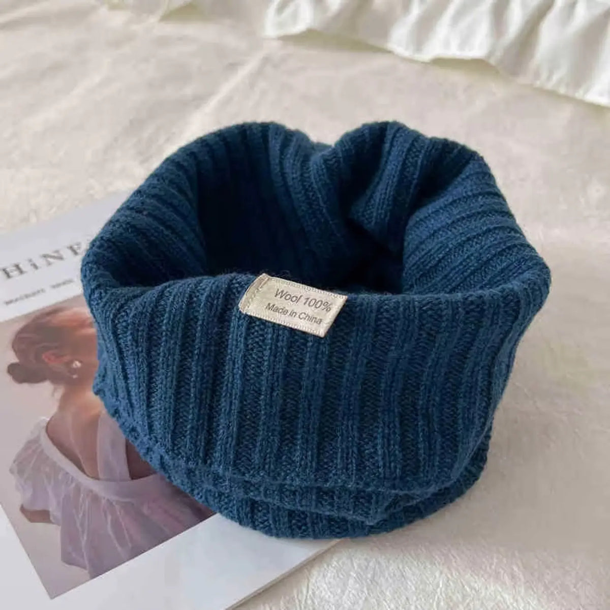 Autumn Winter Neck Warmer for Men and Women, Thickened Warm Knit Scarf, Fake Collar Design, Easy-To-Wear Headband Style