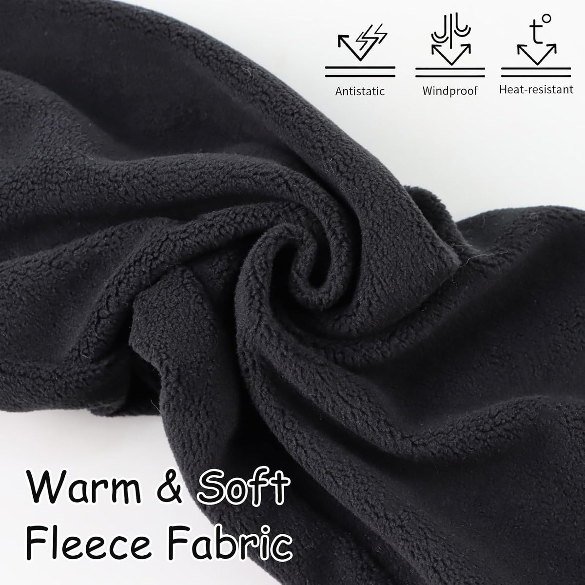 Zsedrut Toddler Winter Scarf Girl Fleece Neck Warmer Solid Color Warm Scarf