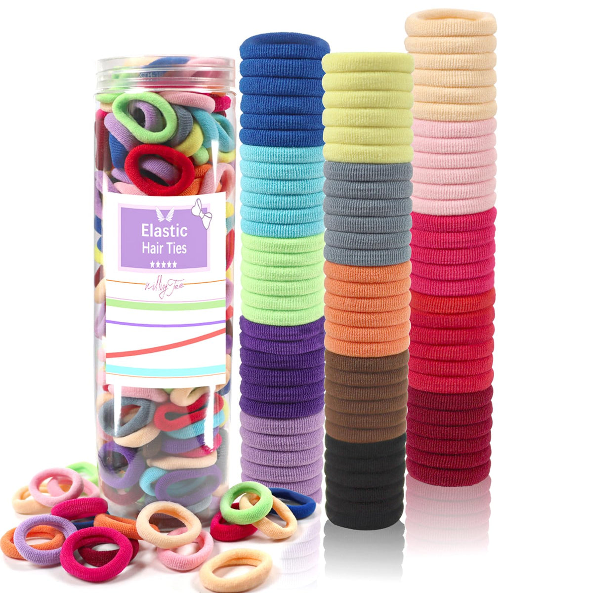 200PCS Small Hair Ties,Baby Hair Ties for Baby Girls Toddlers