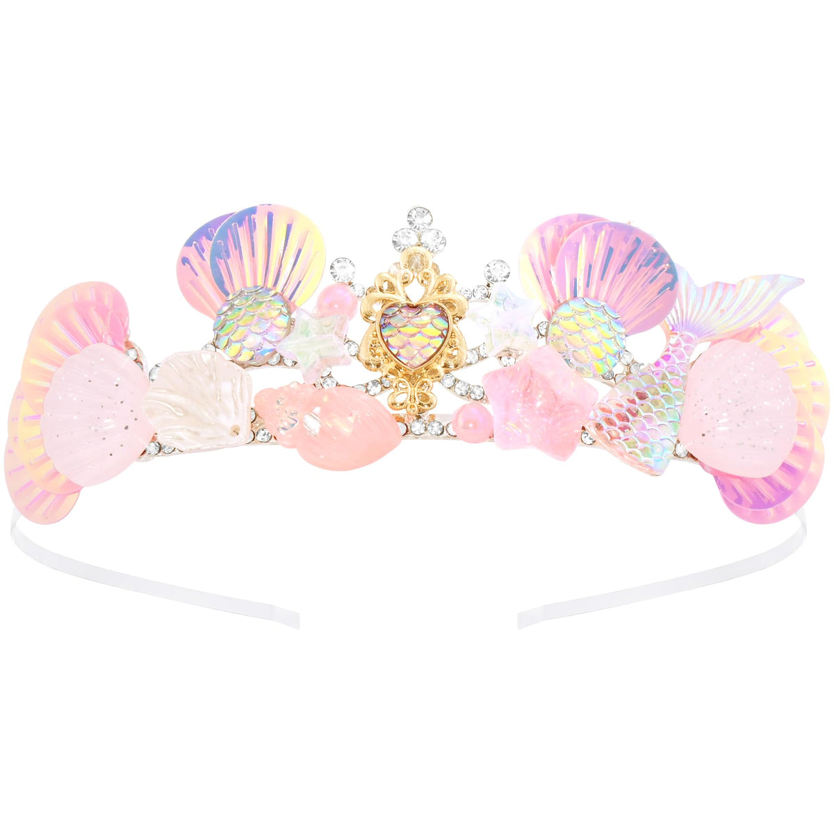 TAROSE Crystal Tiaras for Women Princess Birthday Crowns for Girls