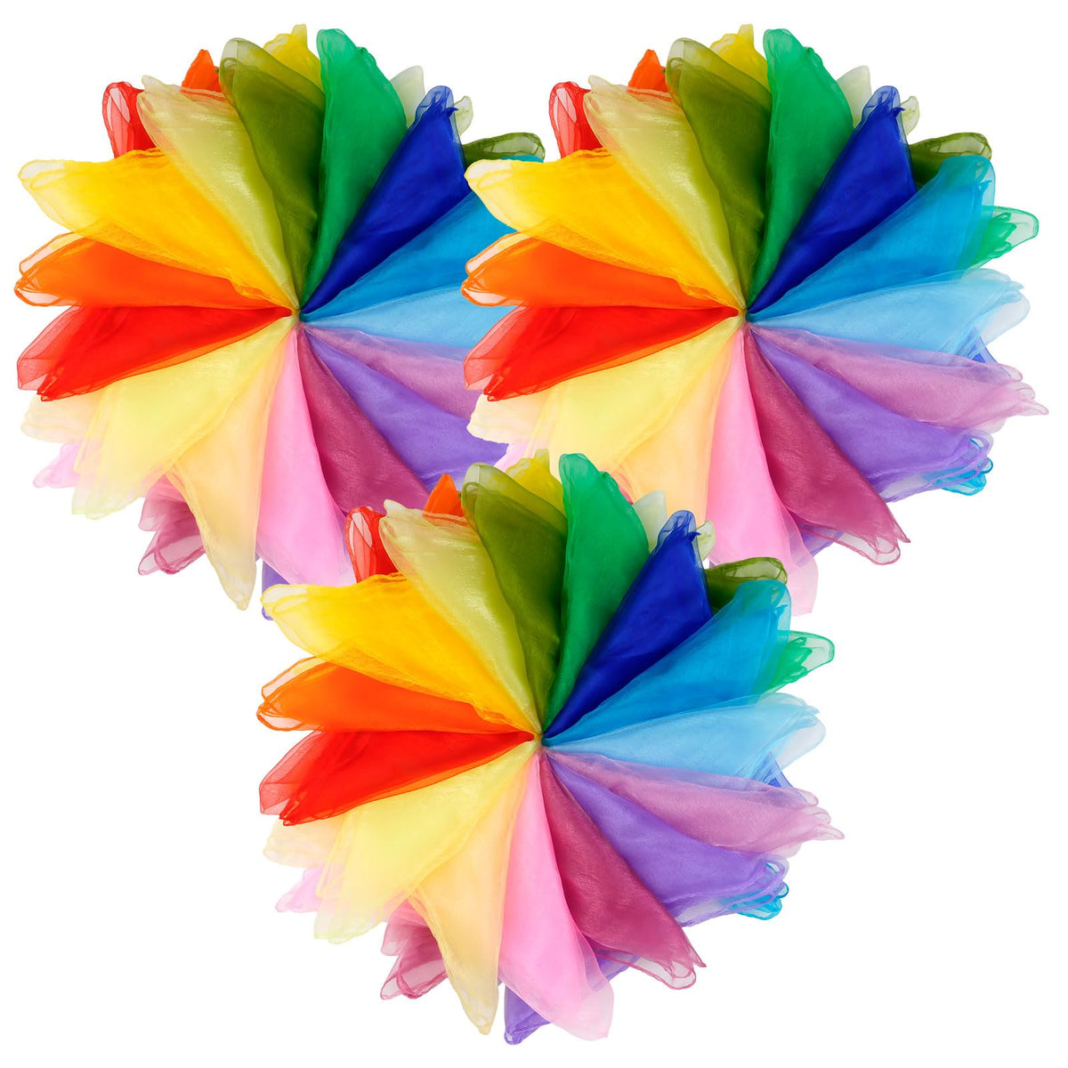 15 Pcs Scarves for Kids Play, Juggling Scarves, Play Scarve