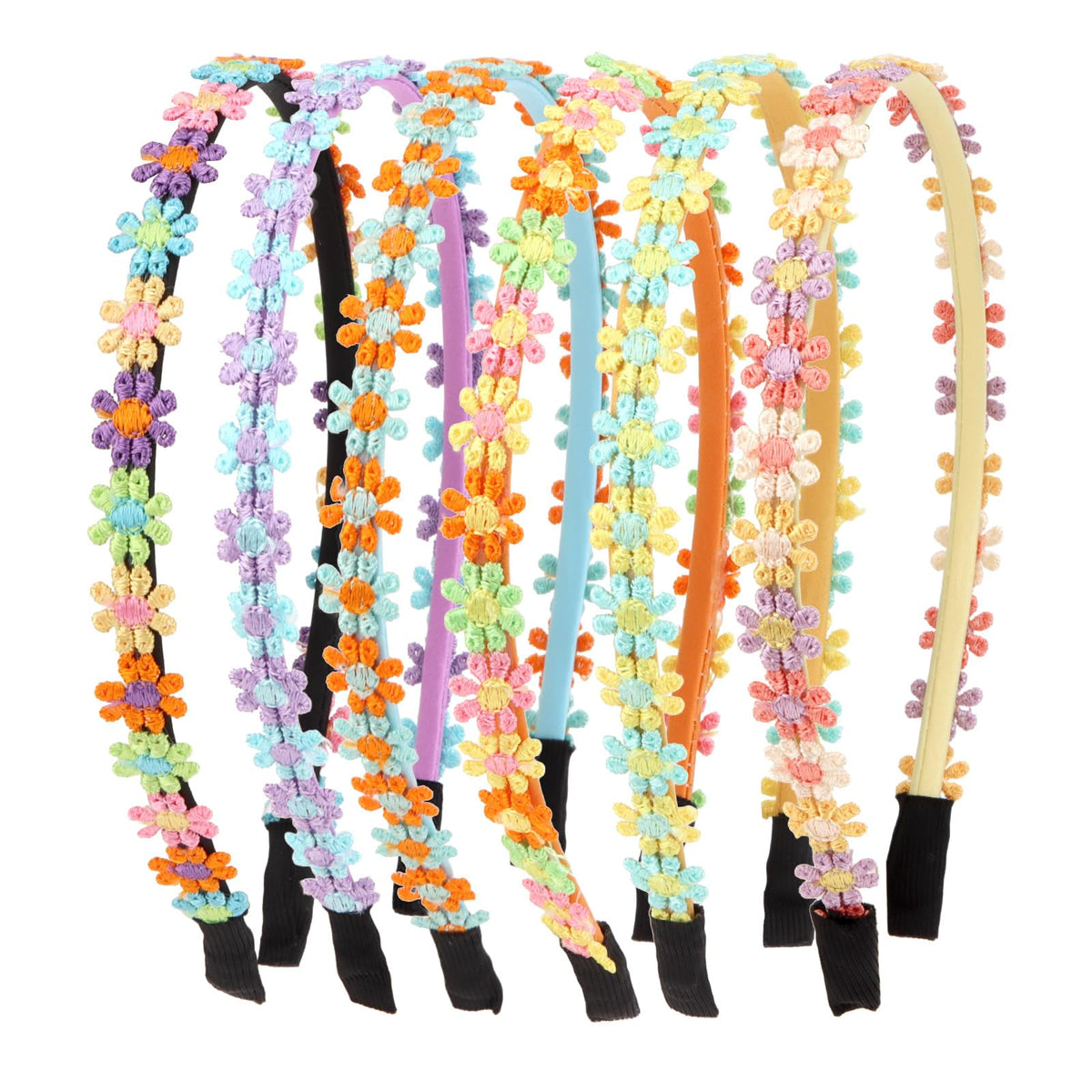 Semato 6 Pcs Star Patriotic Headbands Red White and Blue 4th of July Hair Accessories ndependence Day Themed Headband for Women Girls