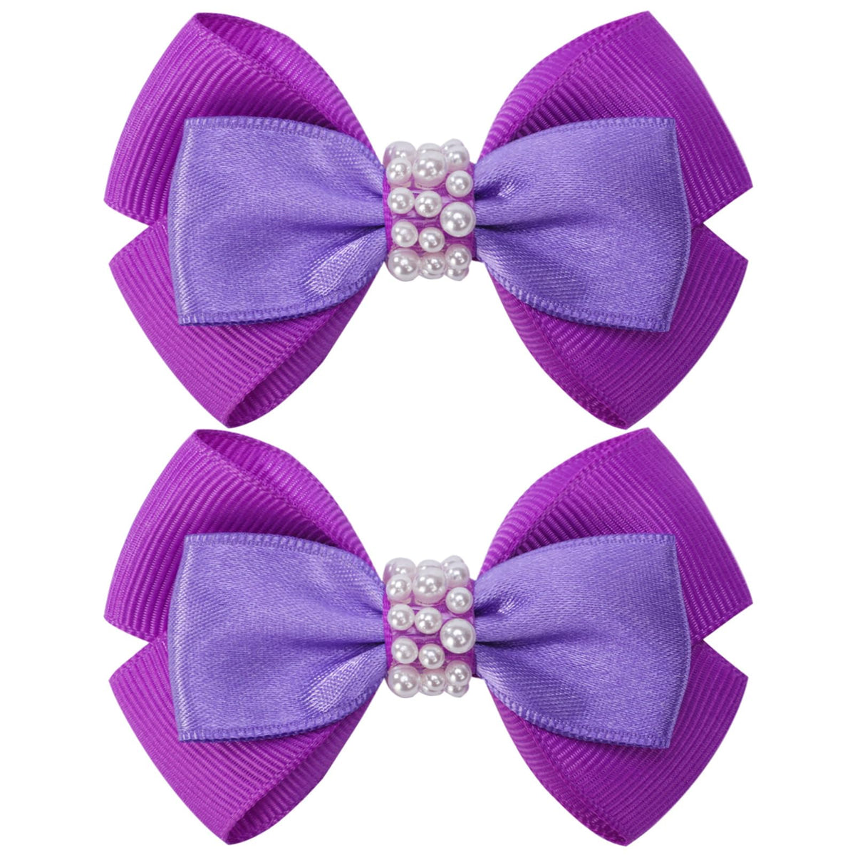 KISZU 3 Inch Hair Bows Clips Grosgrain Ribbon Alligator Clips Hair Accessories for Girls Toddler Kids Children Teens Women - Gold
