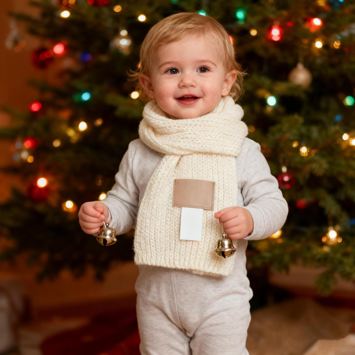 Kids Winter-Warm-Knit-Scarf Fashion Stretch Knitted Neck Scarf Boys Girls