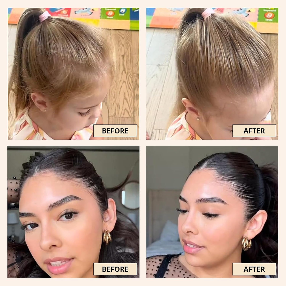Dolahair Hair Wax Stick - Flyaway Control Styling Pomade for Kids, Women