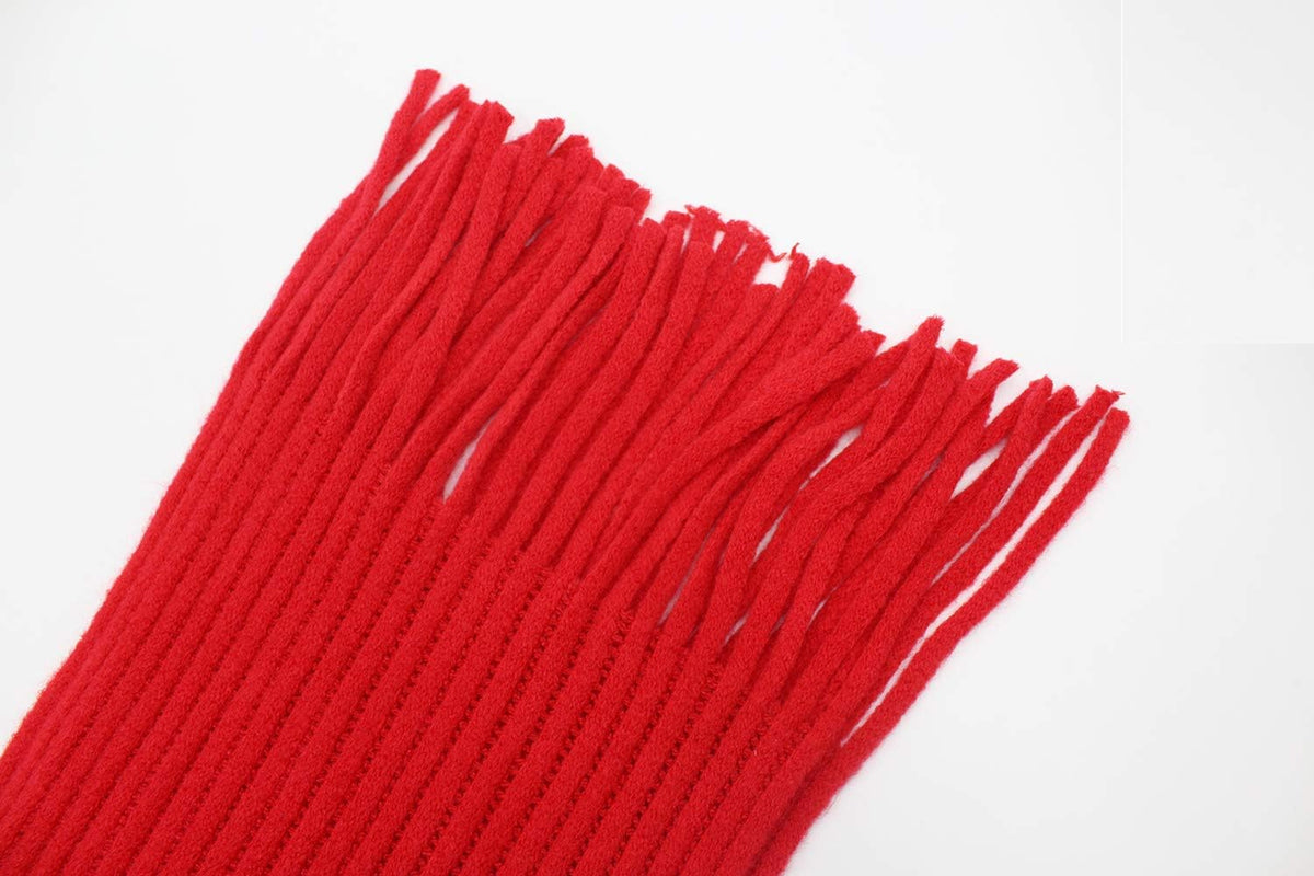 RARITYUS Kids Knitted Scarf Fashion Solid Color Toddler Soft Warm Scarves Neck Warmer Winter for Girls Womens