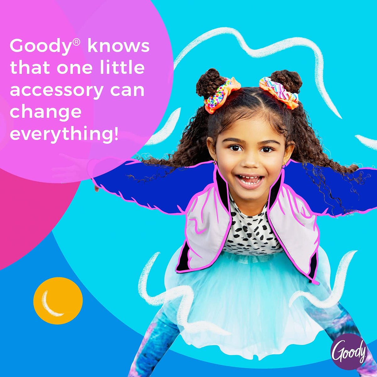 GOODY Kids Headband - Ice Cream Print - Comfort Fit for All Day Wear - Secures All Hair Types