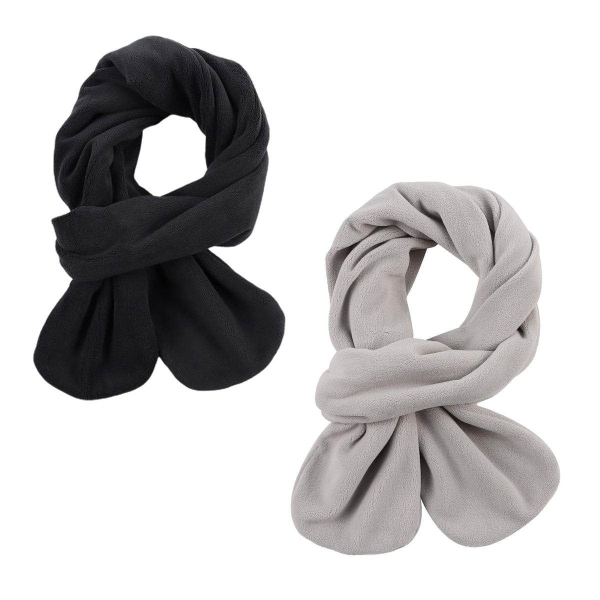 Zsedrut Toddler Winter Scarf Girl Fleece Neck Warmer Solid Color Warm Scarf