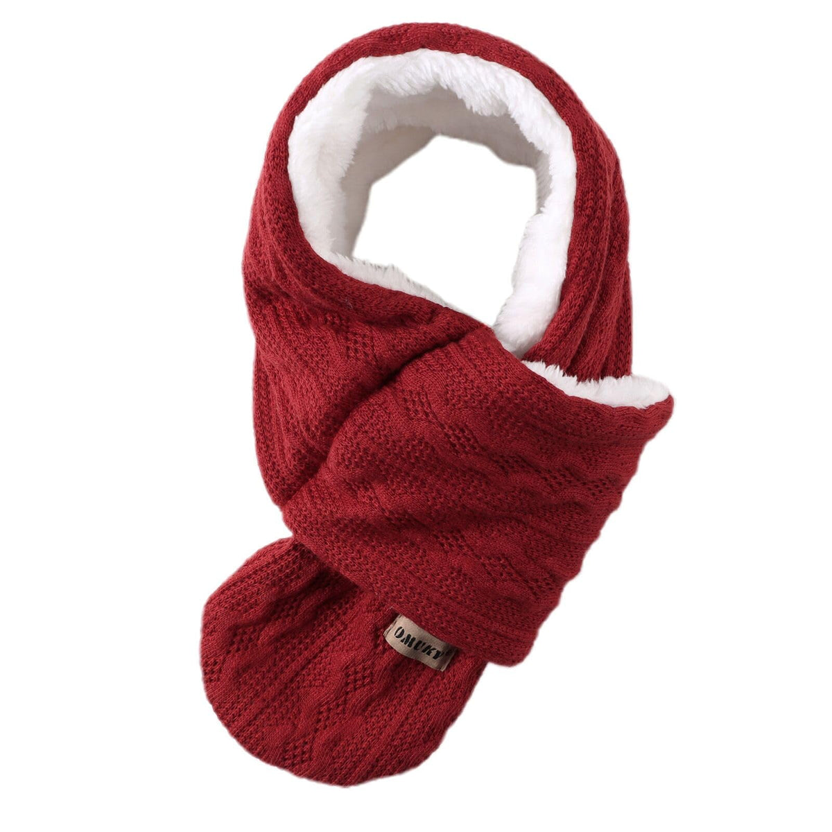 OMUKY Kids Scarf Fleece Warm Knitted Scarf Toddler Cold Weather Neck Warmer