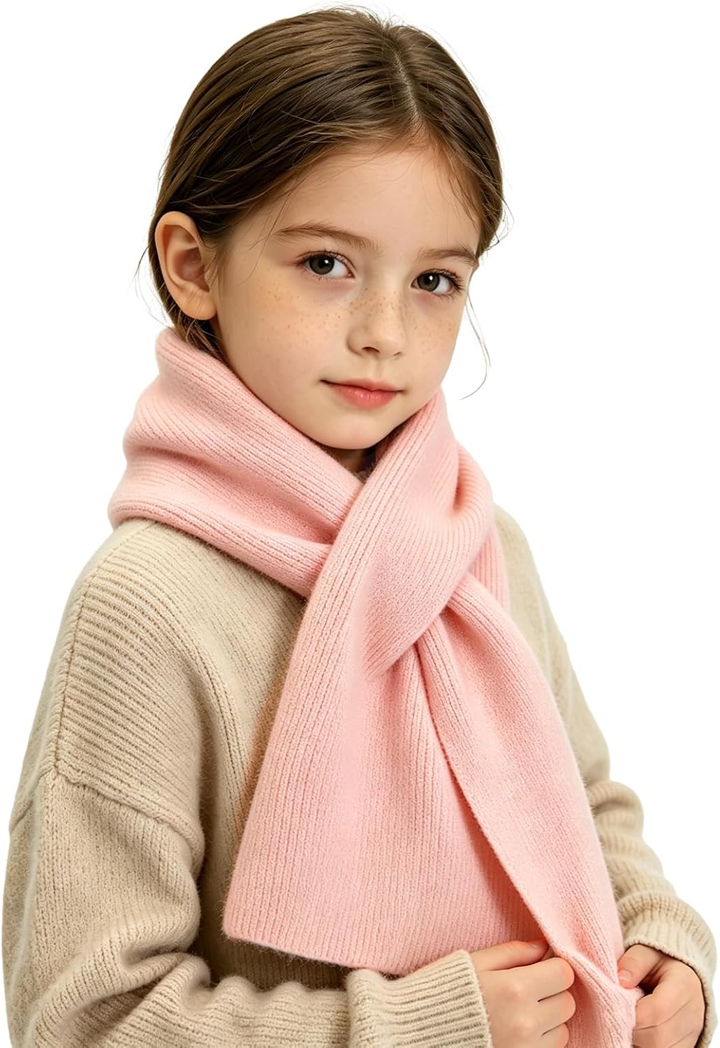 RUIKUNA Kids Scarf Girls Toddler Knitted Scarf Winter Baby Neck Warmer Boys