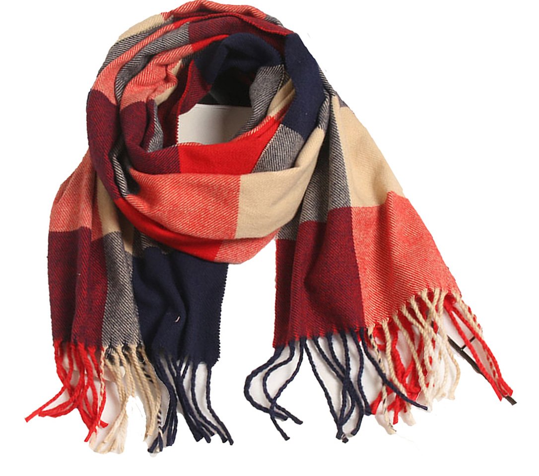 Wander Agio Winter Scarf Warm Shawls Scarves Parent-child Scarf Womens Plaid Scarfs Small