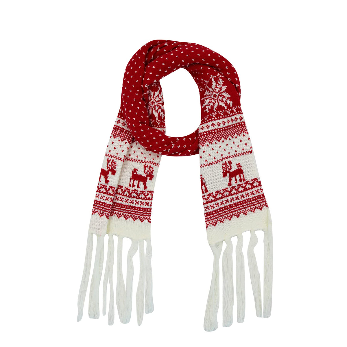 RARITYUS Kids Winter Knit Scarf Soft Warm Tassel Long Scarf for Boys Girls