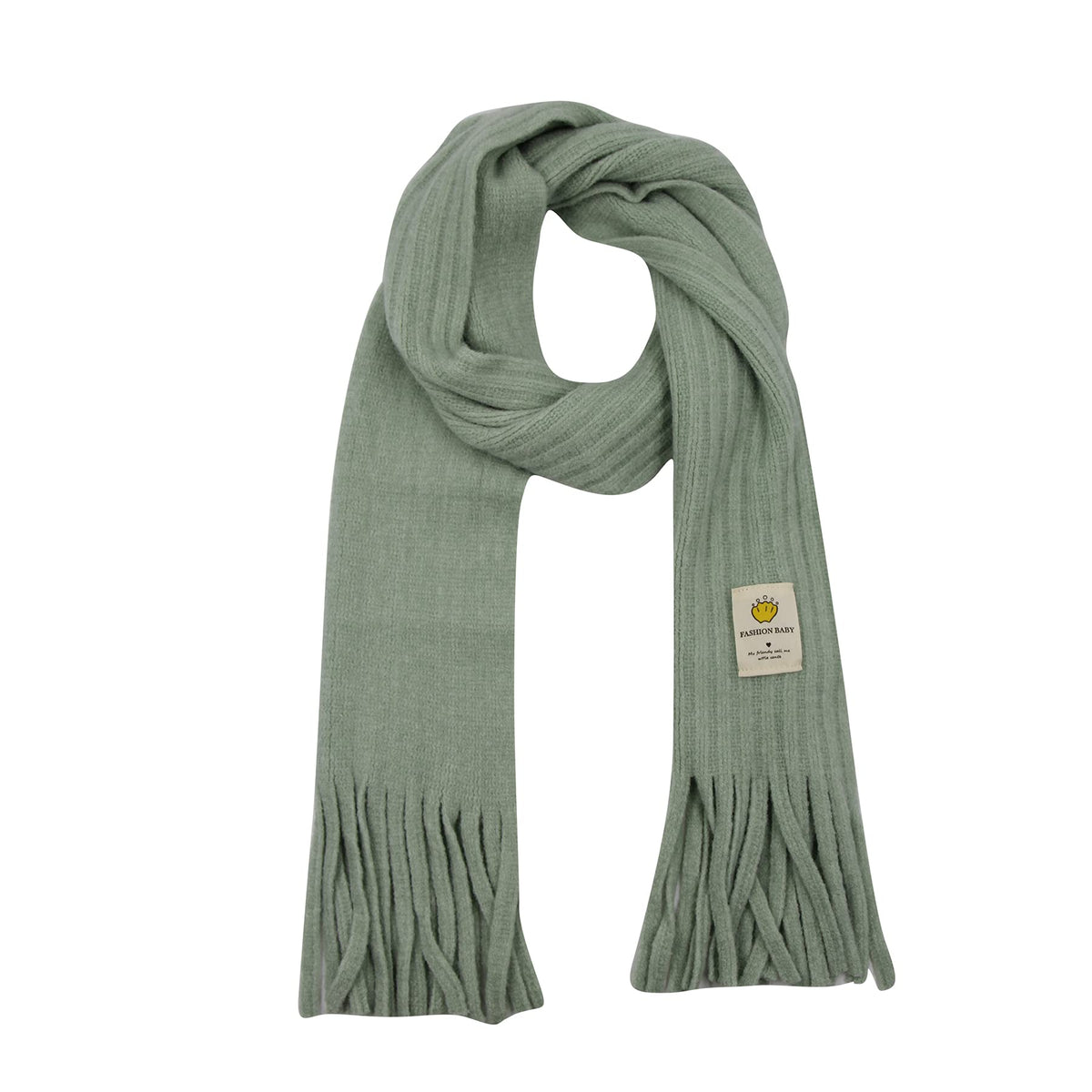 RARITYUS Kids Winter Knit Scarf Soft Warm Tassel Long Scarf for Boys Girls