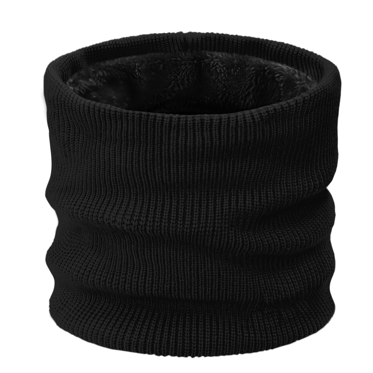 Kids Ski Mask Neck Warmer Winter Neck Gaiter Boys Girls Warm Thermal Fleece Lined Knitted Scarf for Cold Weather