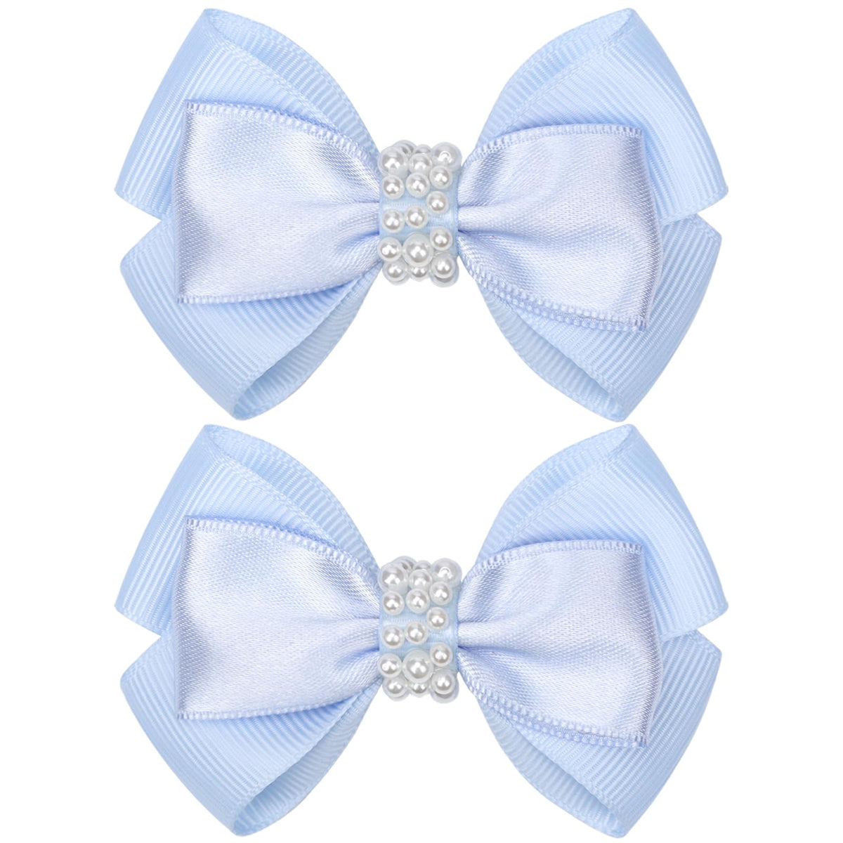KISZU 3 Inch Hair Bows Clips Grosgrain Ribbon Alligator Clips Hair Accessories for Girls Toddler Kids Children Teens Women - Gold