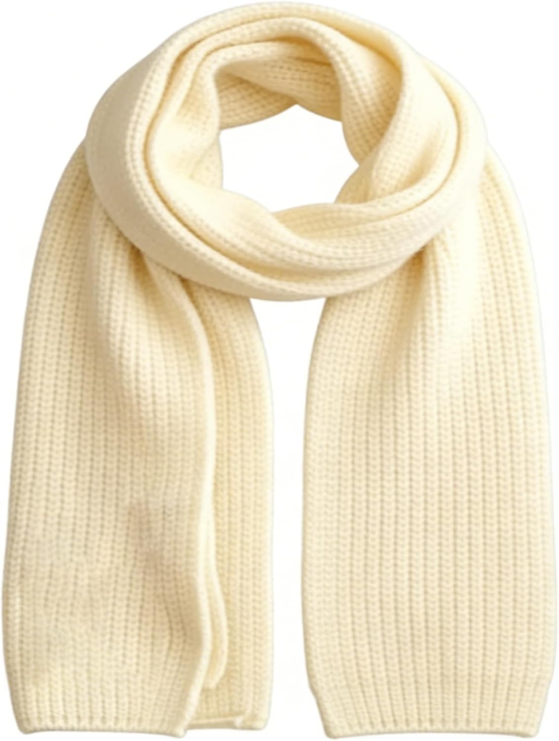IZUS Child Winter-Warm Soft-Knitted-Scarf Little-Kids Neck-Warm-Scarves for Spring Cold-Weather Outdoor/Travel/Walk 7x55in