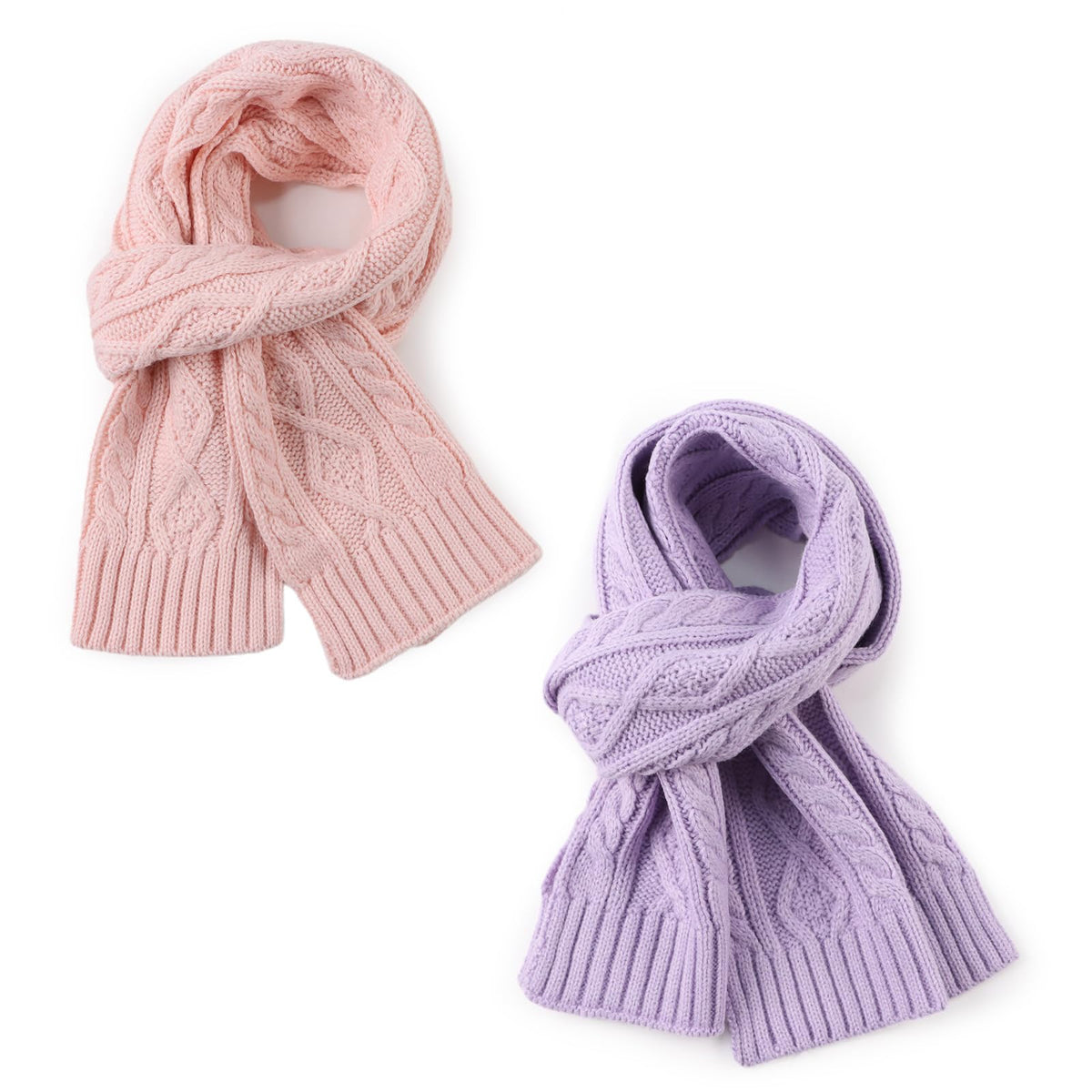 Zsedrut Warm Baby Scarf Winter Boys Girls Neck Warmer Knitted Toddler Neck Scarves