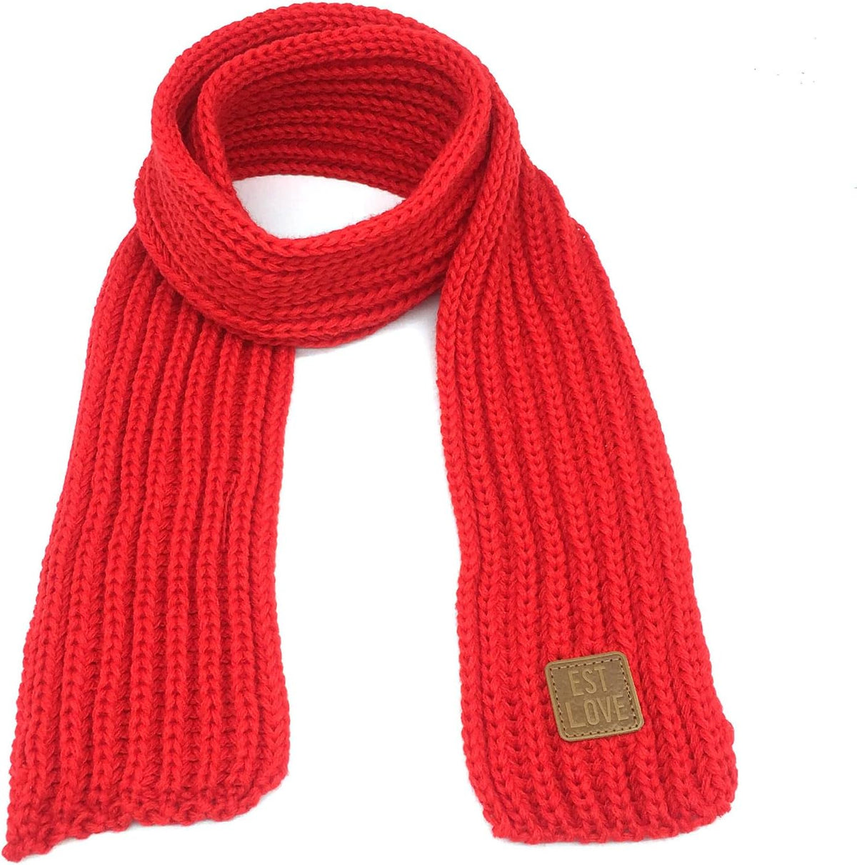 BEARUN Kids Knit Scarf Winter Fashion Solid Color Toddler Baby Scarves Wrap Neck Warmer