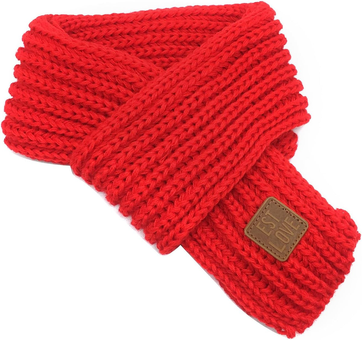 BEARUN Kids Knit Scarf Winter Fashion Solid Color Toddler Baby Scarves Wrap Neck Warmer