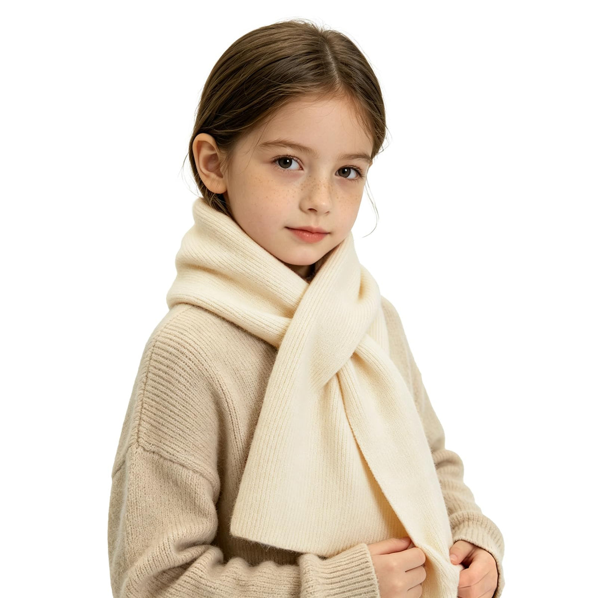 RUIKUNA Kids Scarf Girls Toddler Knitted Scarf Winter Baby Neck Warmer Boys