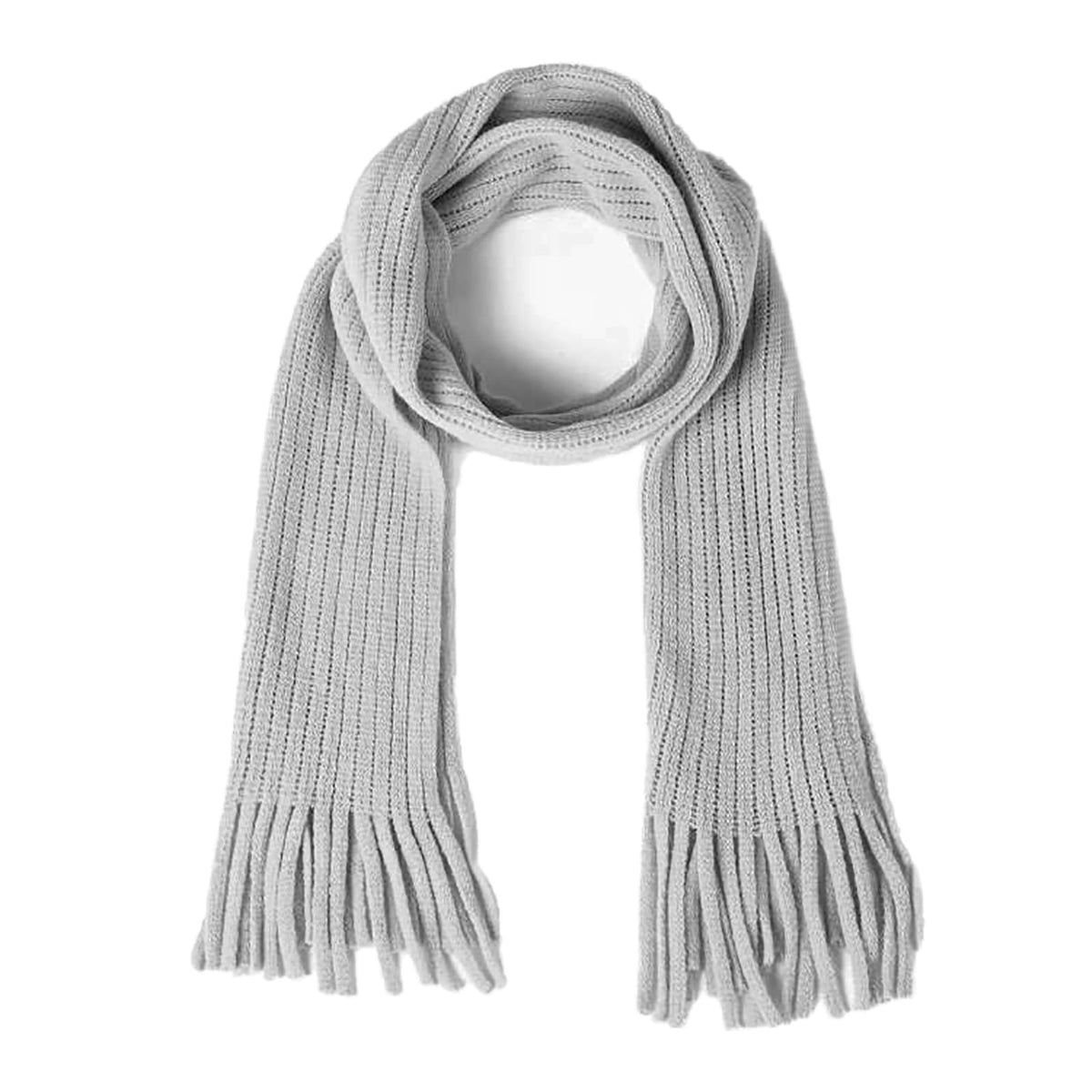 BEARUN Kids Knit Scarf Winter Fashion Solid Color Toddler Baby Scarves Neck Warmer Tassel Scarf for Boys Girls