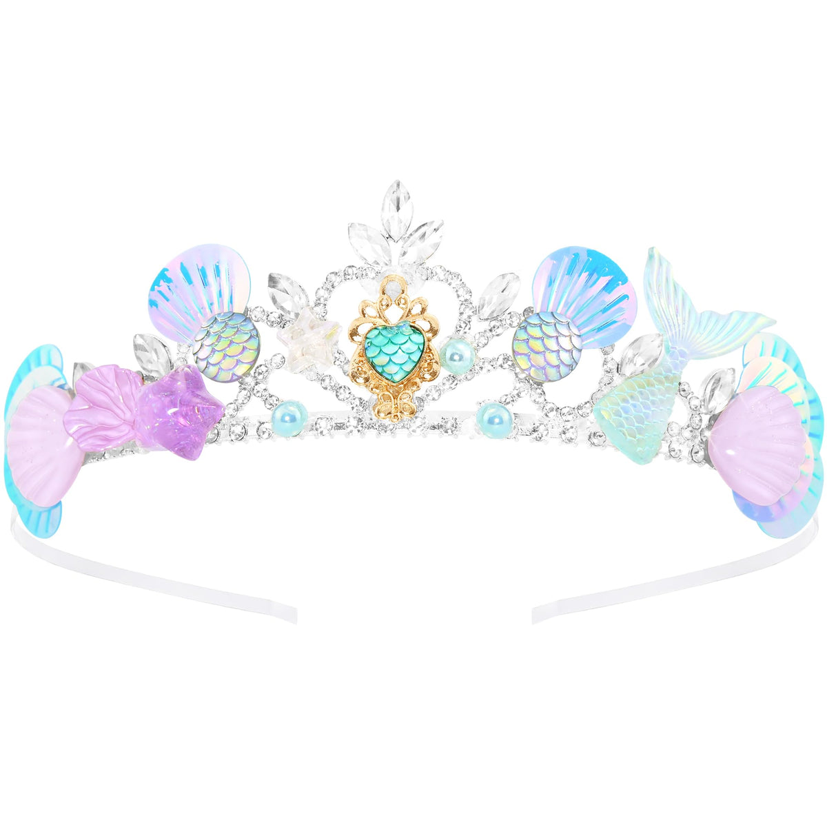 TAROSE Crystal Tiaras for Women Princess Birthday Crowns for Girls