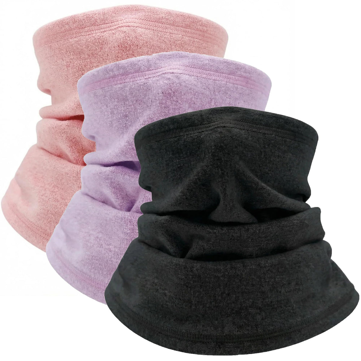 Kids Ski Mask Fleece Neck Gaiter Warmer Winter Face Cover for Boys Girls