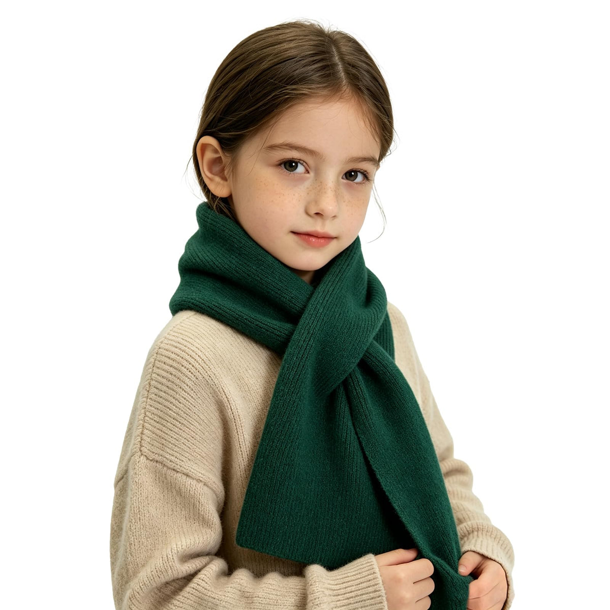 RUIKUNA Kids Scarf Girls Toddler Knitted Scarf Winter Baby Neck Warmer Boys