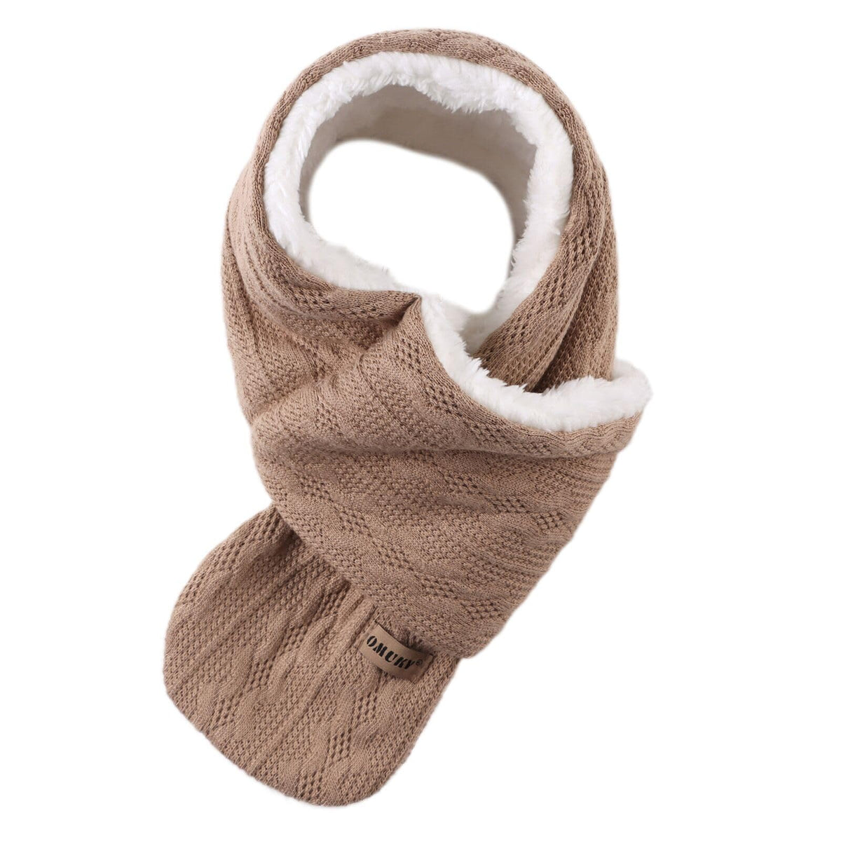 OMUKY Kids Scarf Fleece Warm Knitted Scarf Toddler Cold Weather Neck Warmer