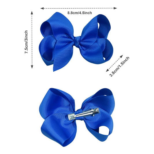 CÉLLOT 40PCS 4.5 Inch Hair Bows for Girls Toddler Hair Accessories in Pairs