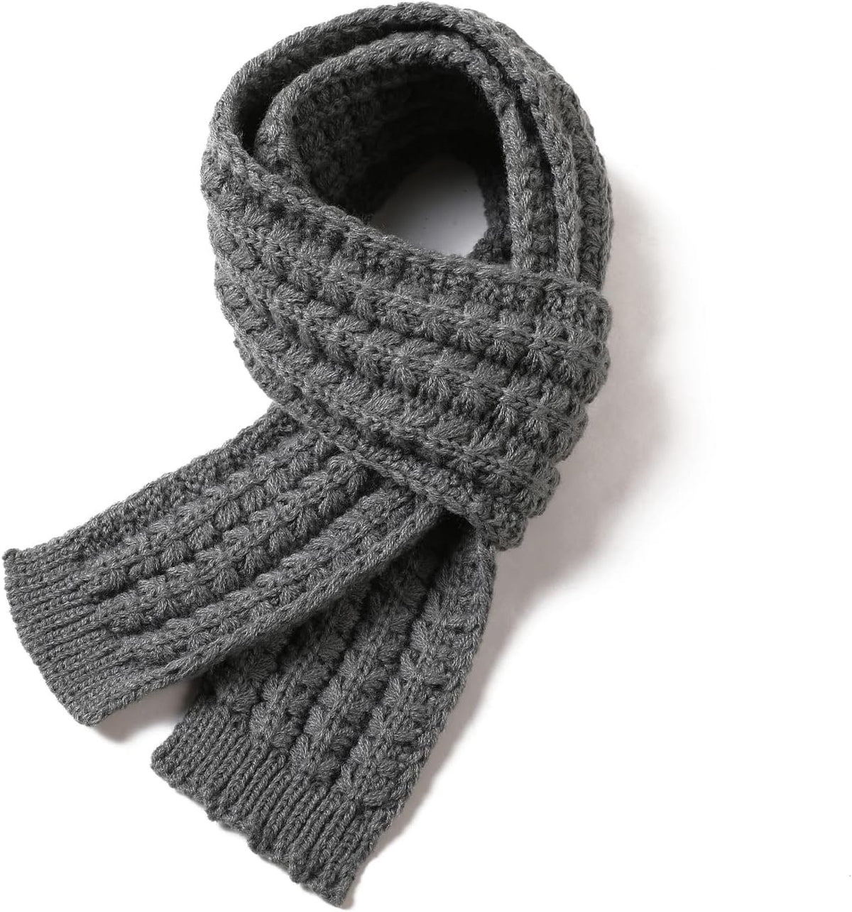 Kids Knitted Scarf Winter Fashion Solid Color Toddler Baby Warm Scarves Wrap Neck Warmer for Girls Boys