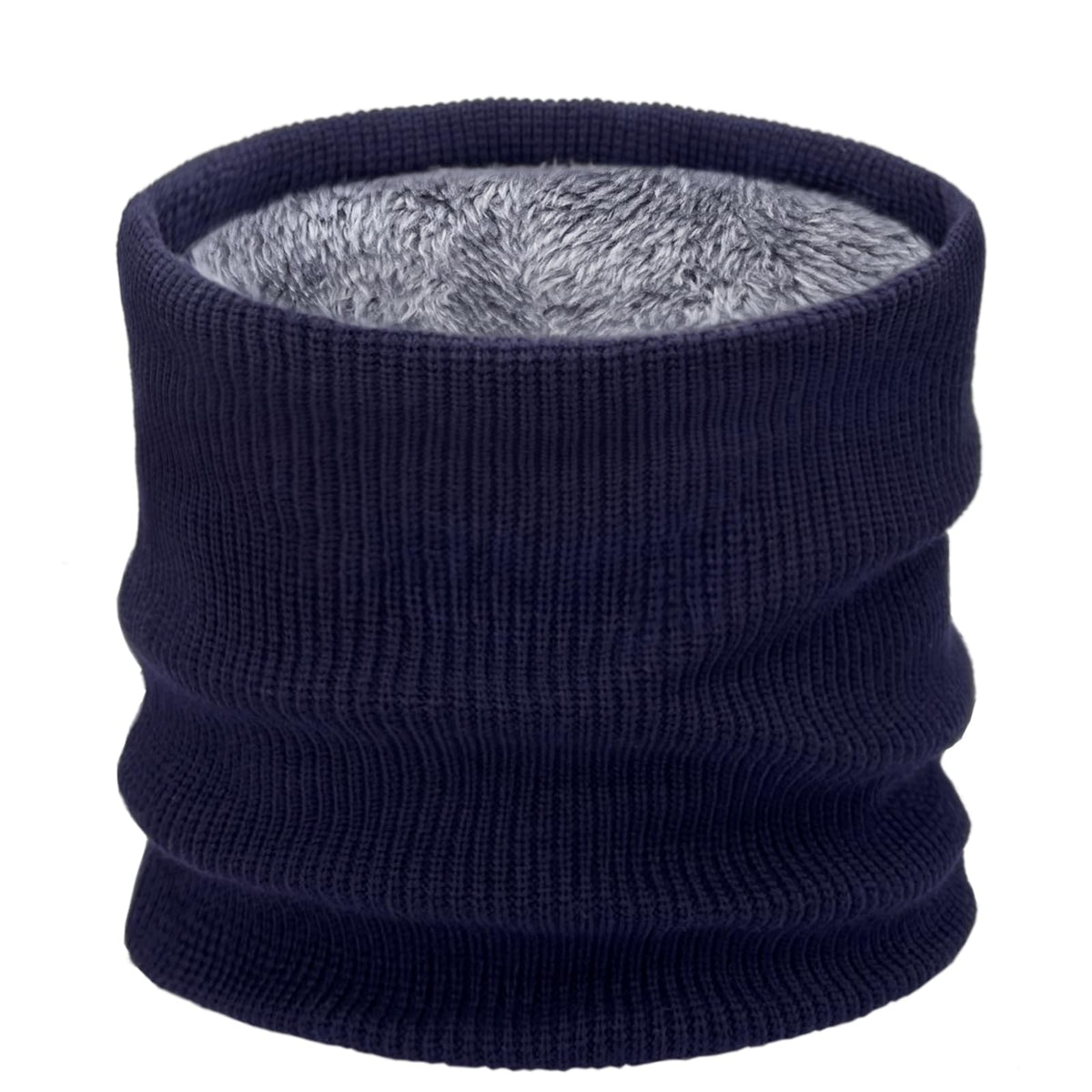 Kids Ski Mask Neck Warmer Winter Neck Gaiter Boys Girls Warm Thermal Fleece Lined Knitted Scarf for Cold Weather