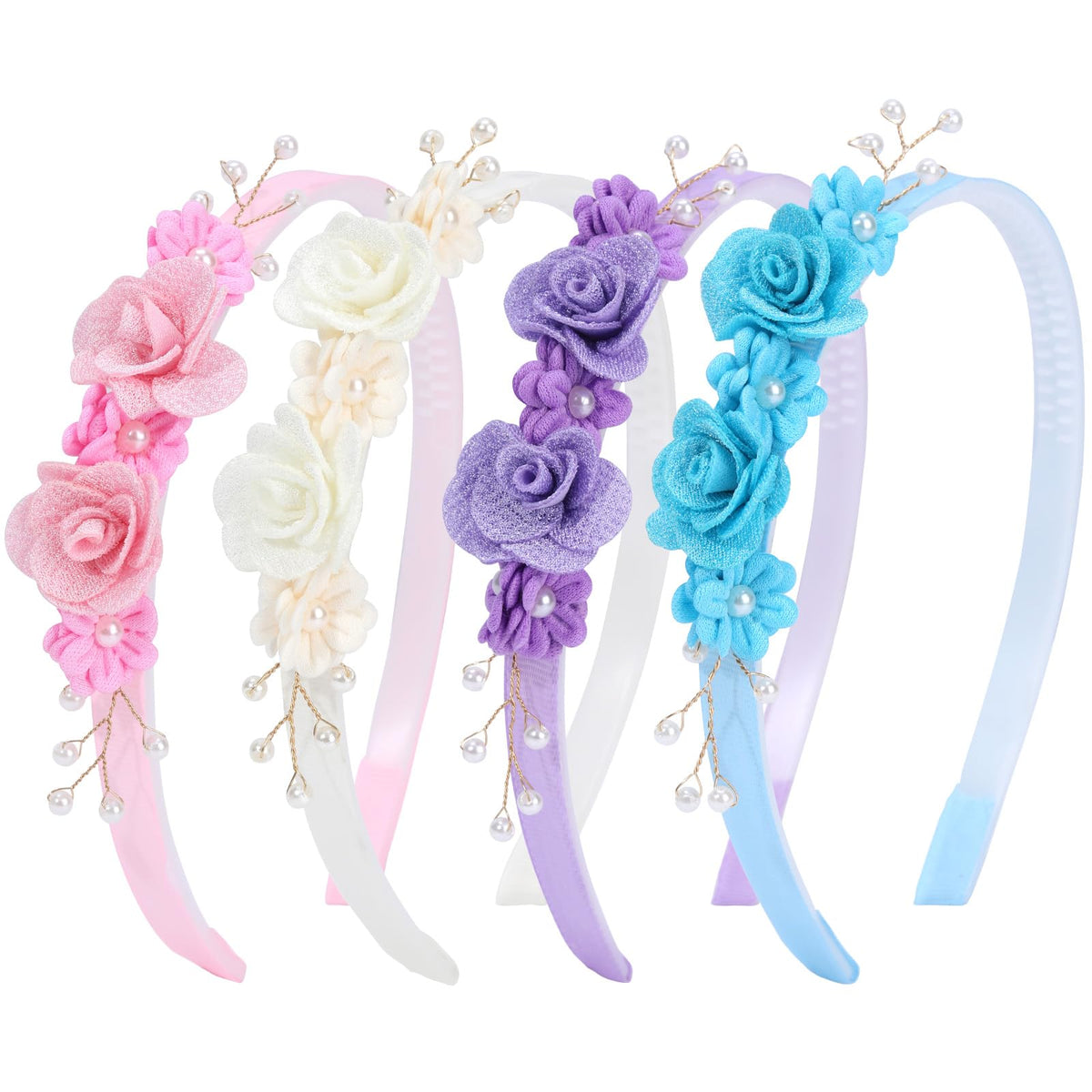 OAOLEER 4PCS Headband for Girls,Butterfly Headbands for Girls Toddlers Kids